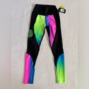 Zumba Surf High Waisted Panel Leggings. NWT. Size XSpicy(XS)